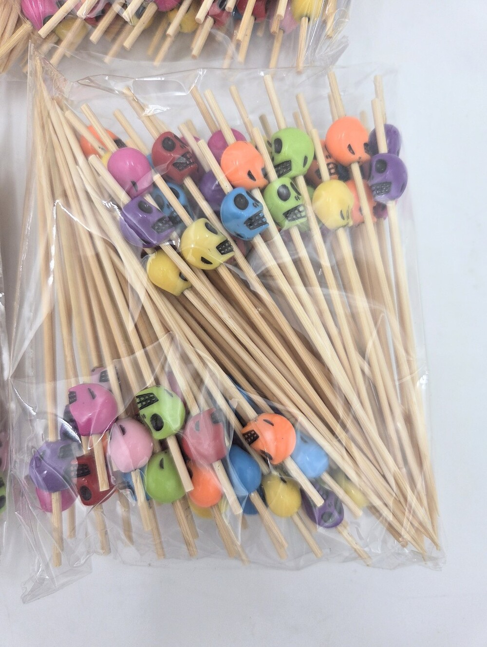 Skull Cocktail Picks Halloween Party 400 - Picture 4 of 5